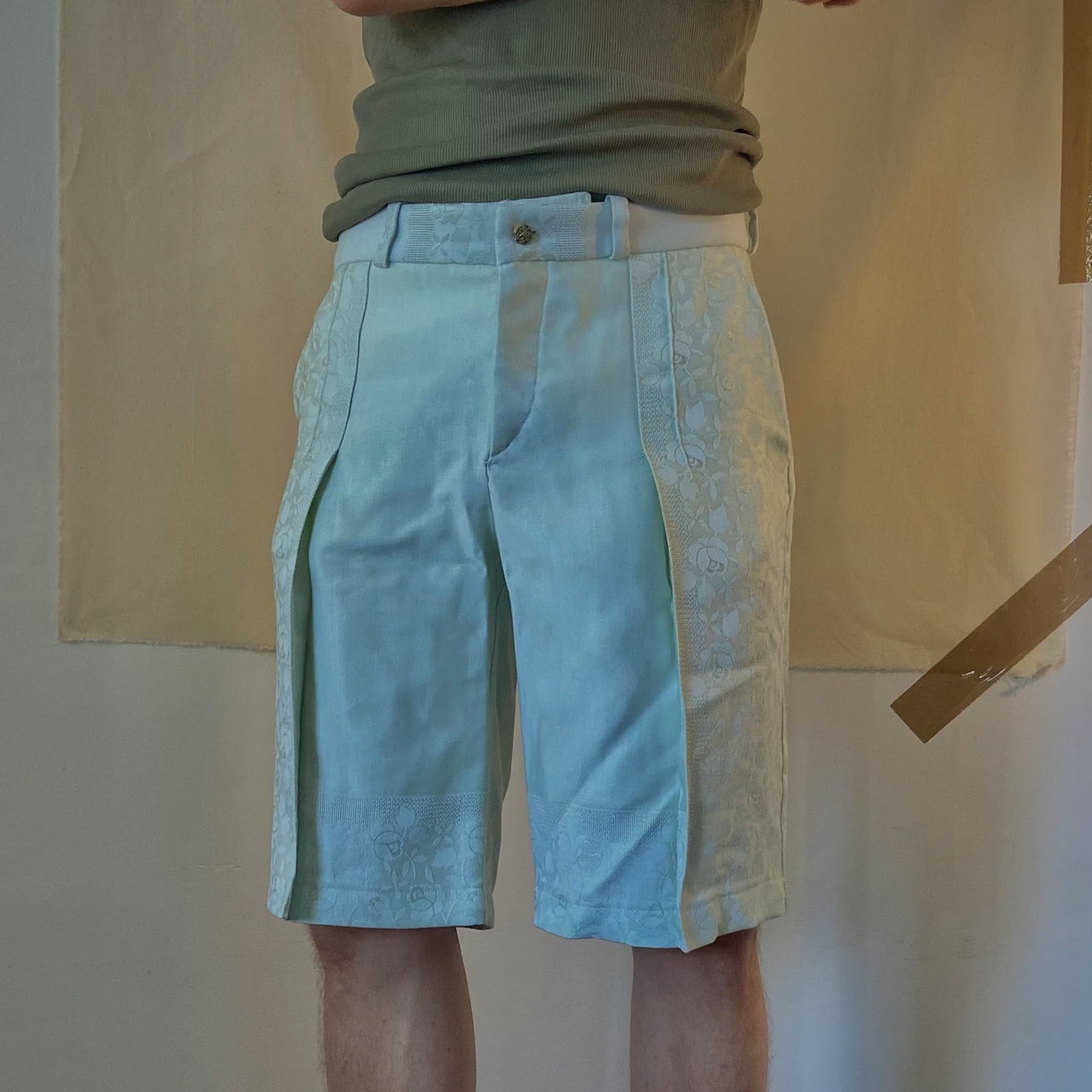 Mint Green Pleated SHORT_