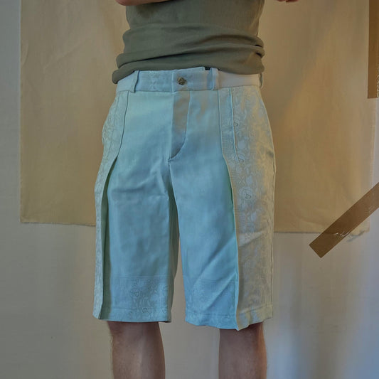 Mint Green Pleated SHORT_