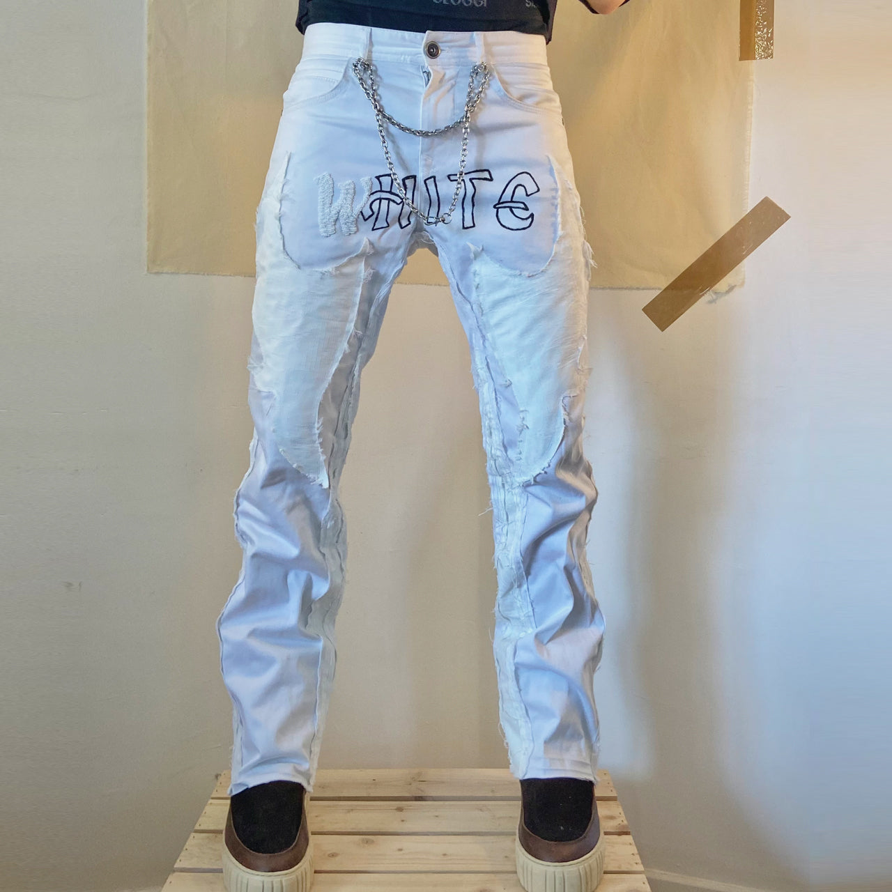 White Tribal PANTS_